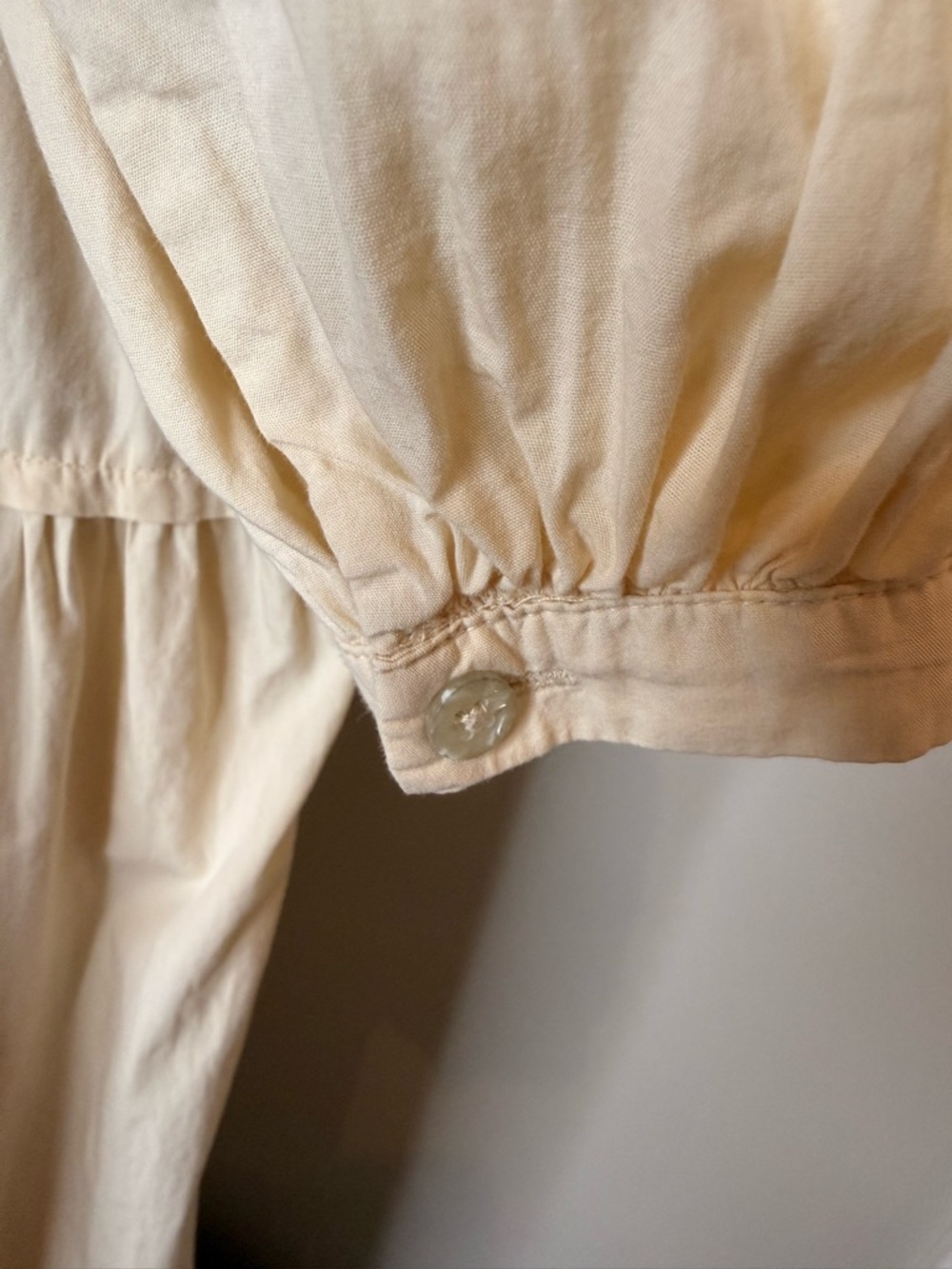 Free People Cream Tiered Puff Sleeve Midi Dress - Picture 5 of 6